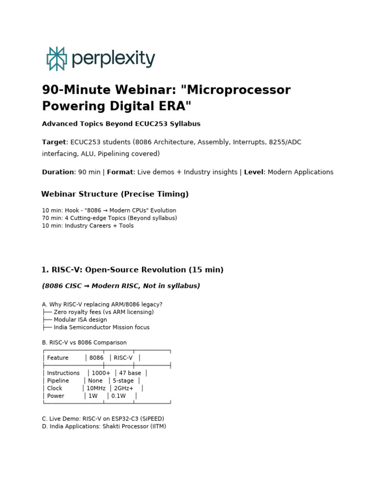 90-Minute Webinar - Microprocessor Powering Digi | PDF ...