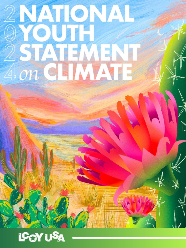 LCOY USA 2024 National Youth Statement | PDF | Climate Change ...
