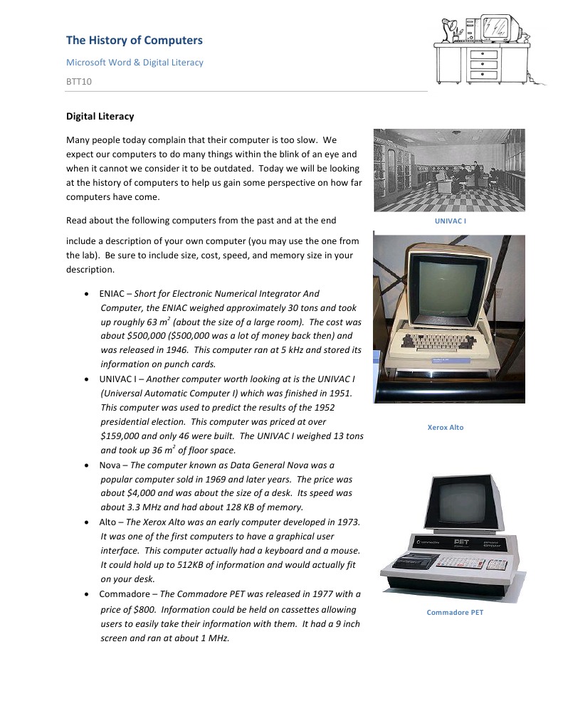 The History of Computers | PDF