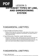 Types of Lines in Engineering Drawing | PDF