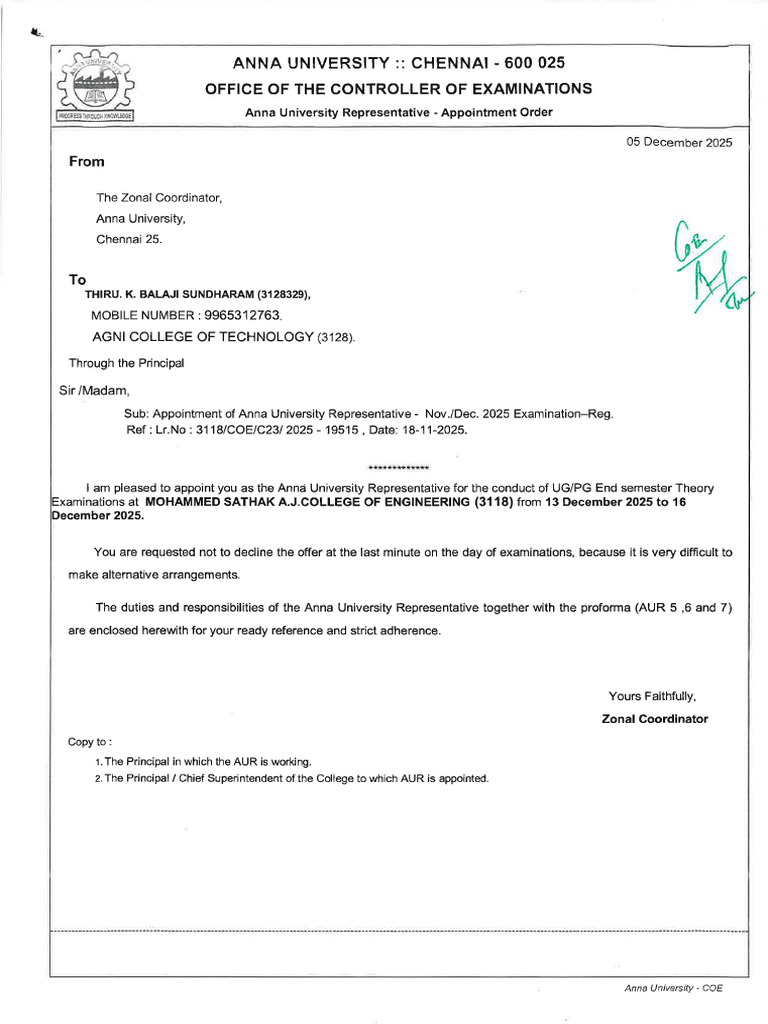 MR Balaji Sundaram - AUR | PDF