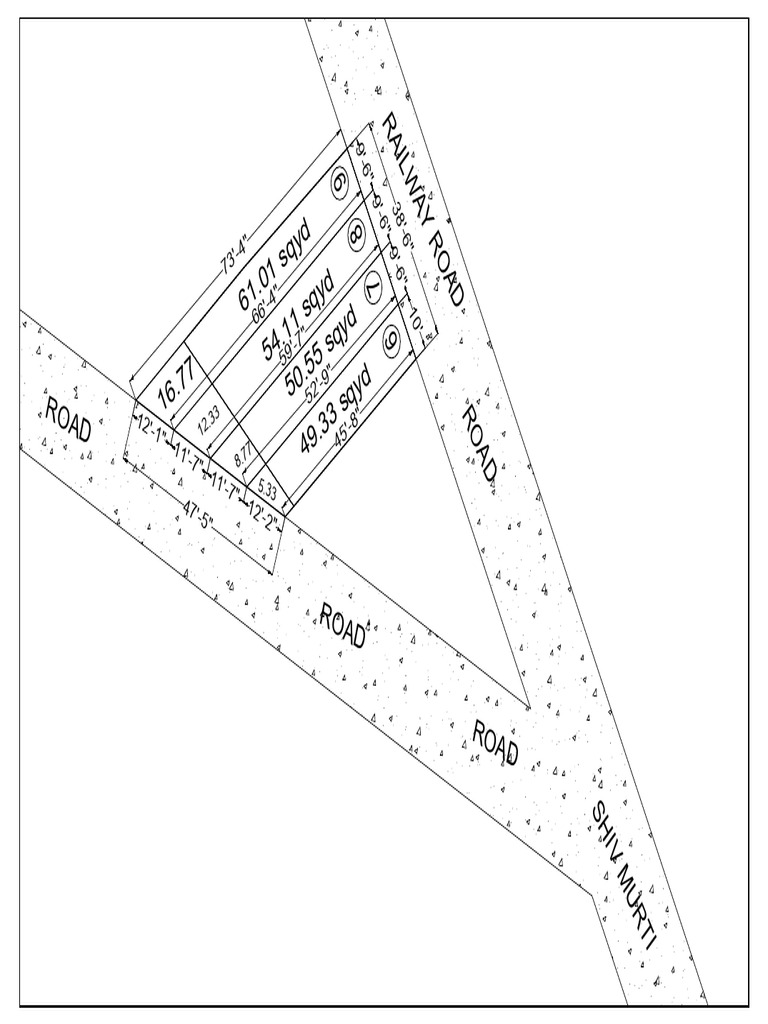 Dimensions and Areas of Road Segments | PDF