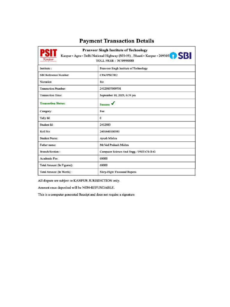 Academic Fees | PDF