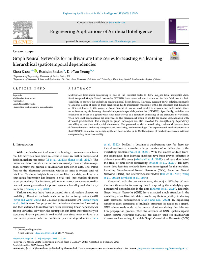 HSDGNN for Multivariate Time-Series Forecasting | PDF | Time Series ...