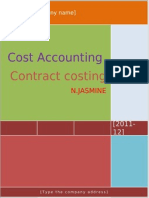 Hard Copy of Contract Costing