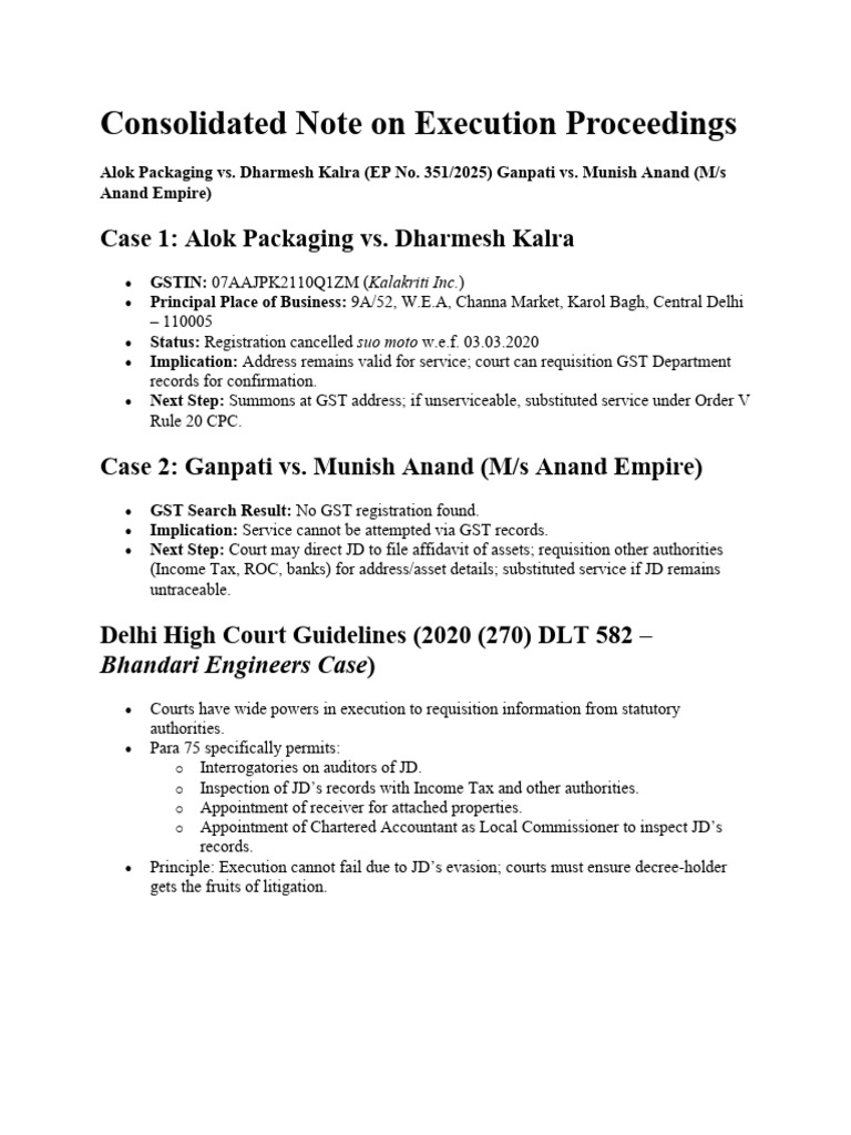 Execution Proceedings Overview: Key Cases | PDF | Justice | Crime ...