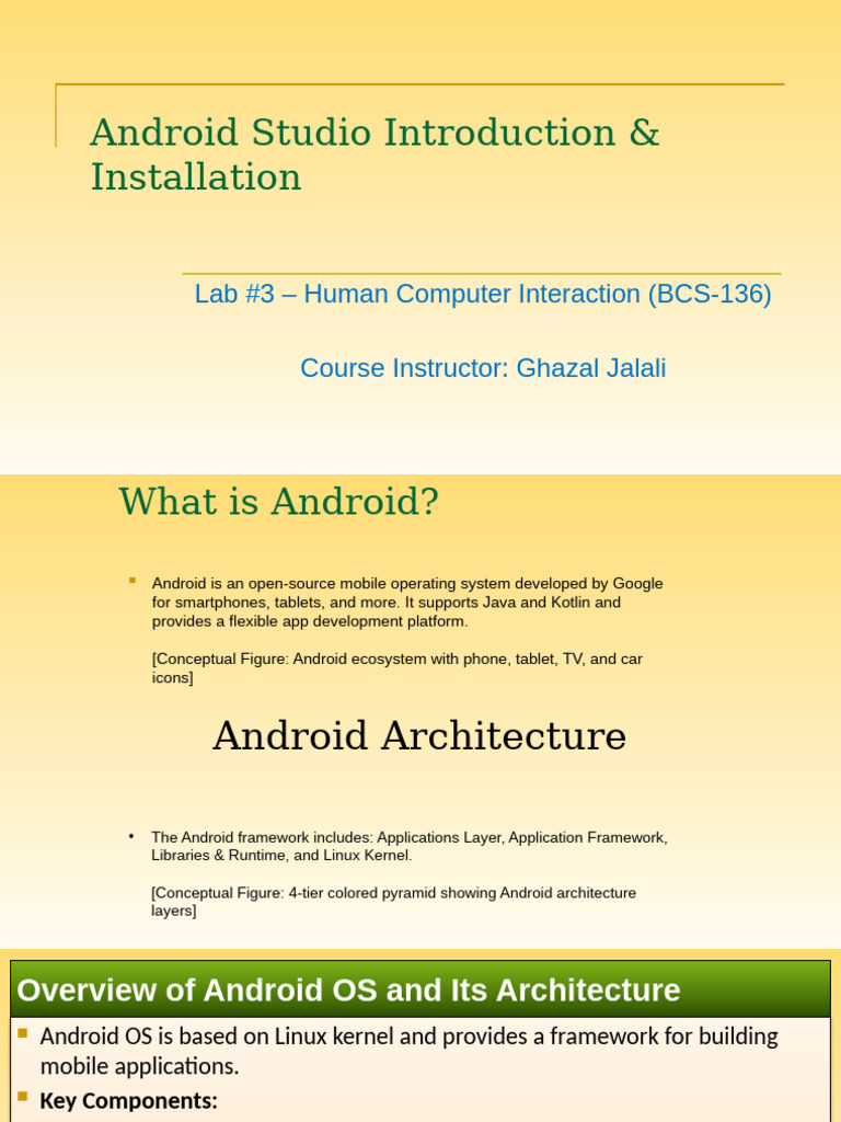 Android Studio Setup and Development Guide | PDF | Android (Operating ...