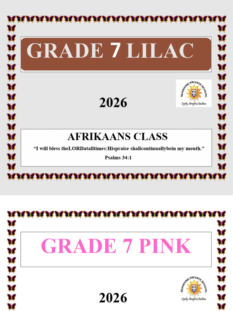 2026 Grade 7 Language Classes Overview | PDF