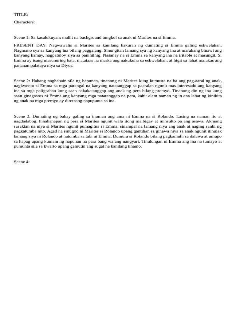 Flow of The Roleplay 118 | PDF
