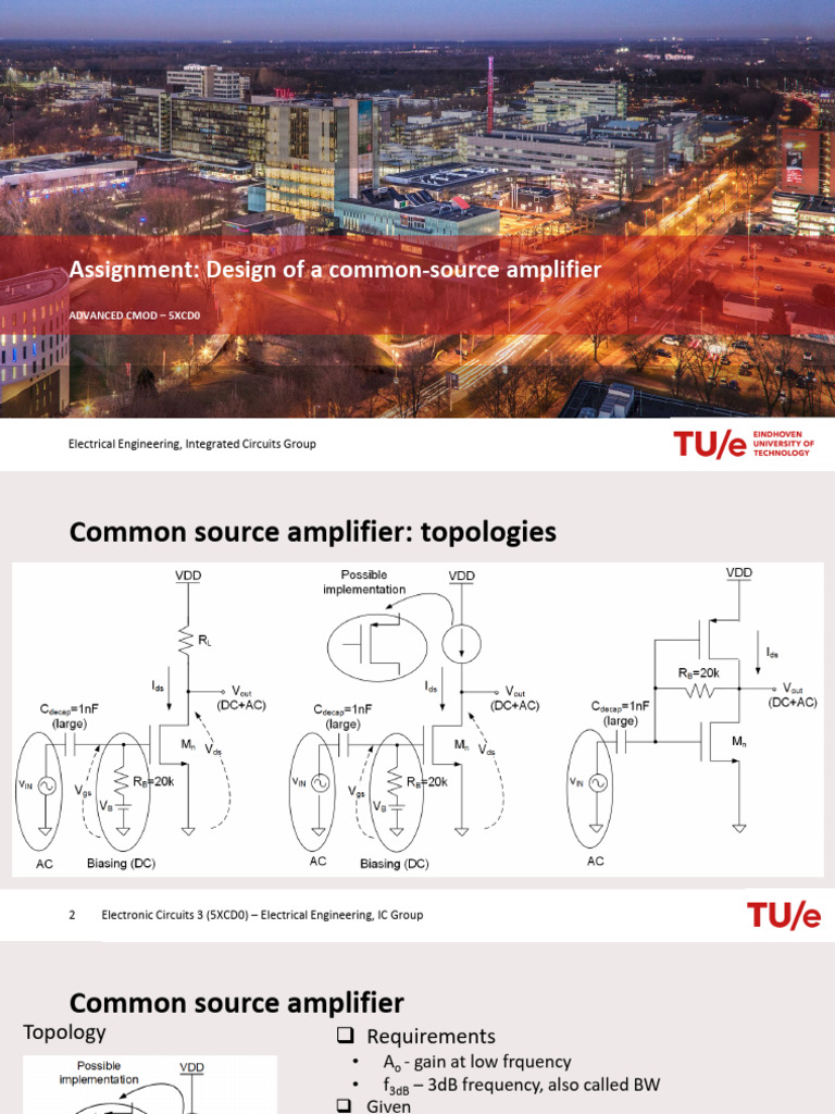 Common-Source Amplifier Design Guide | PDF | Amplifier | Electrical Network