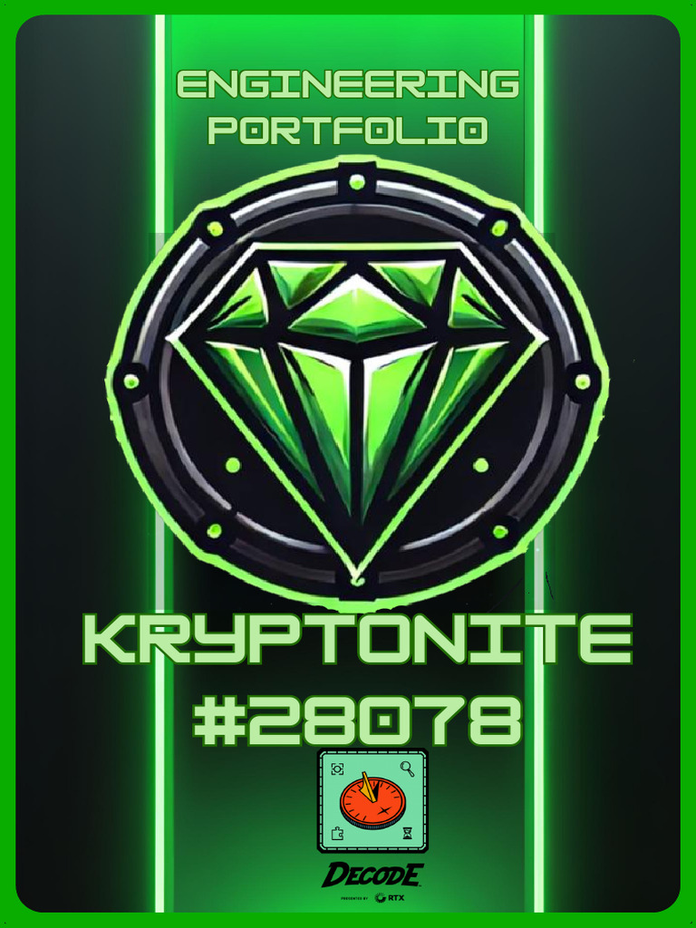 Team Kryptonite Robotics Overview | PDF | Gear | Robot