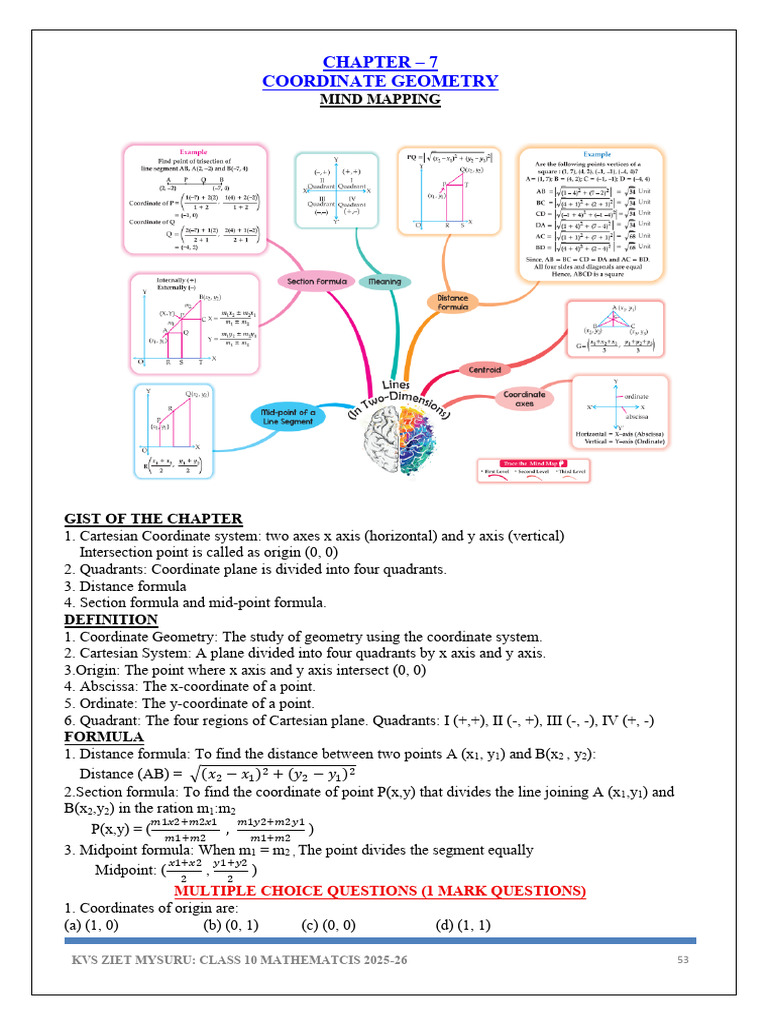 Class 10 Mathematics (2025 26) 3 | PDF | Cartesian Coordinate System ...