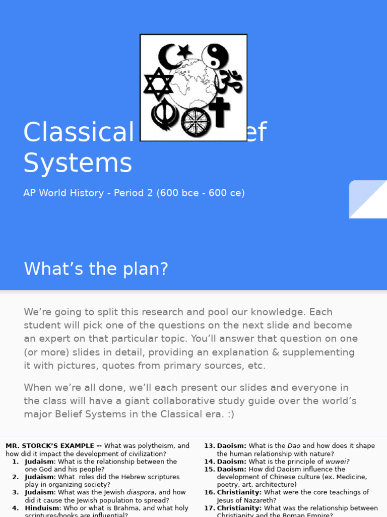 Classical Era Belief Systems Overview | PDF | Polytheism | Deities