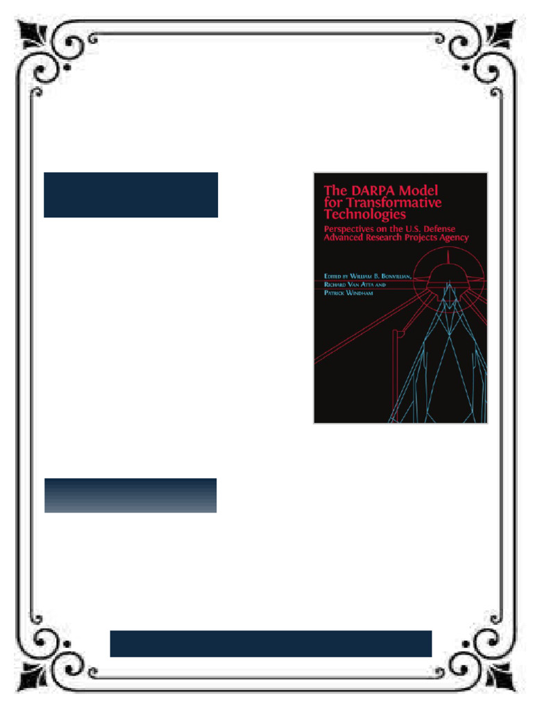 The DARPA Model For Transformative Technologies Perspectives On The U S ...
