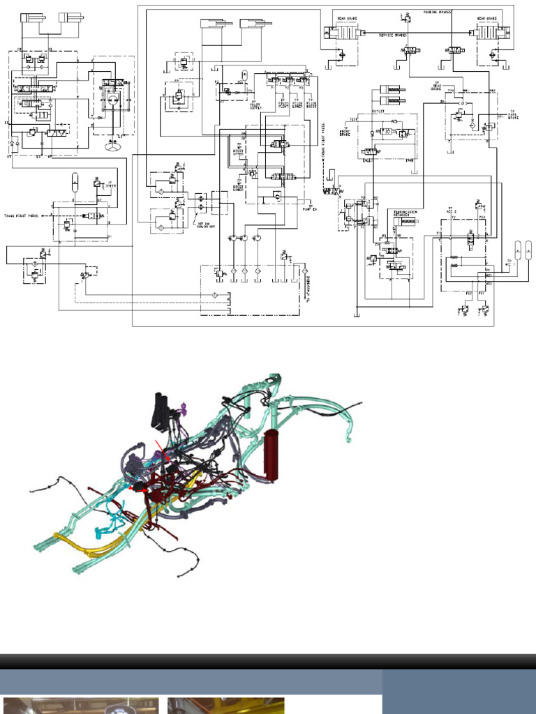 R100E Hydraulic System Overview | PDF | Brake | Valve