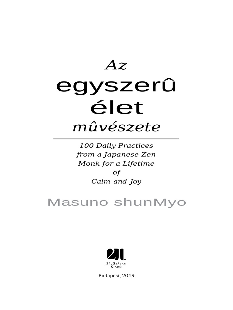 Az Egyszerű Élet Művészete | PDF