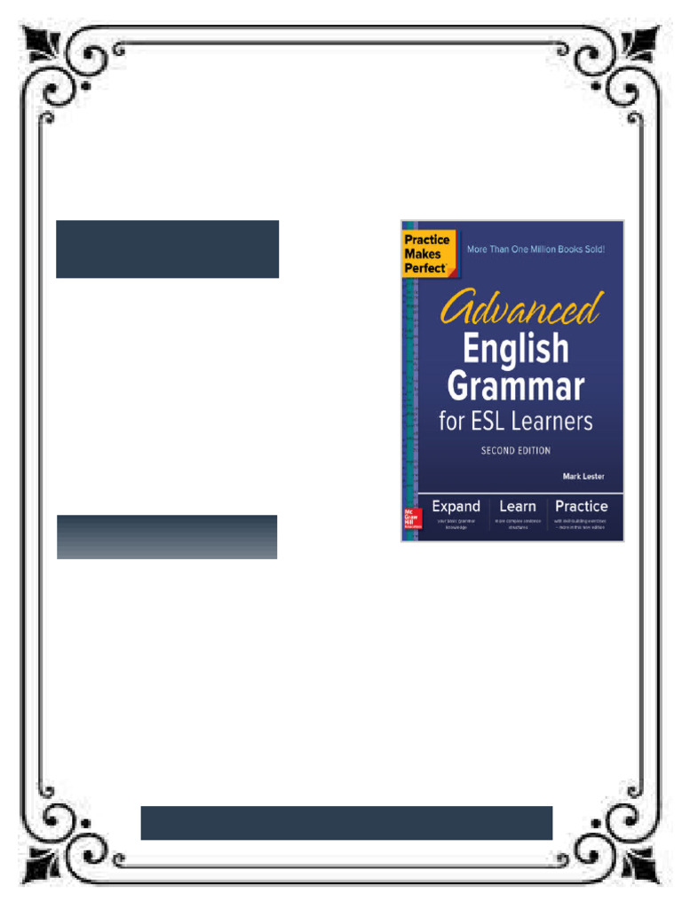 Advanced English Grammar for ESL Learners 2nd Ed 2nd Edition Mark ...