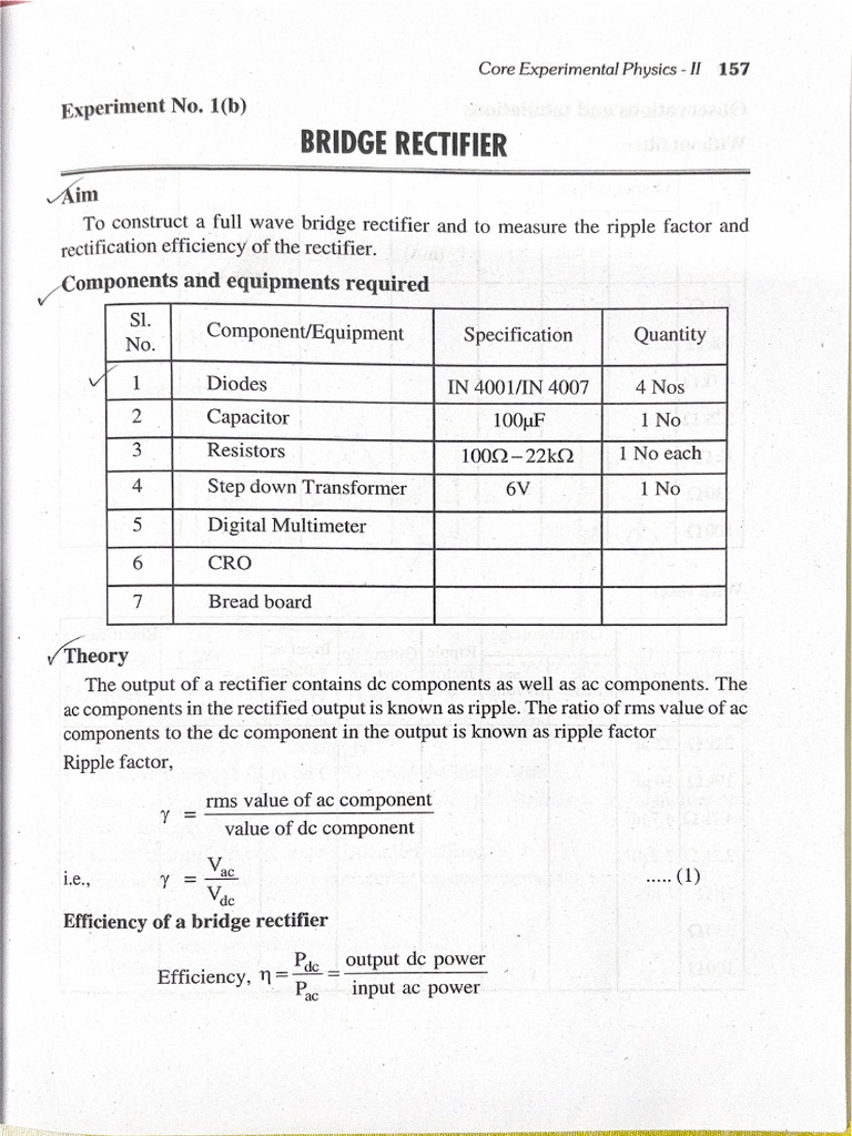 Bridge Rectifier | PDF