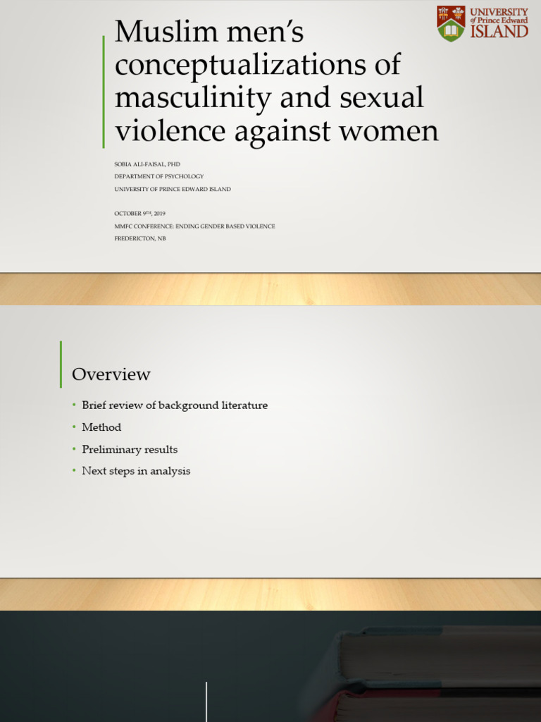 Sobia Ali Faisal - Muslim Men Conceptualizations of Masculinity | PDF ...