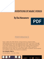 Codes and Conventions of Music Videos