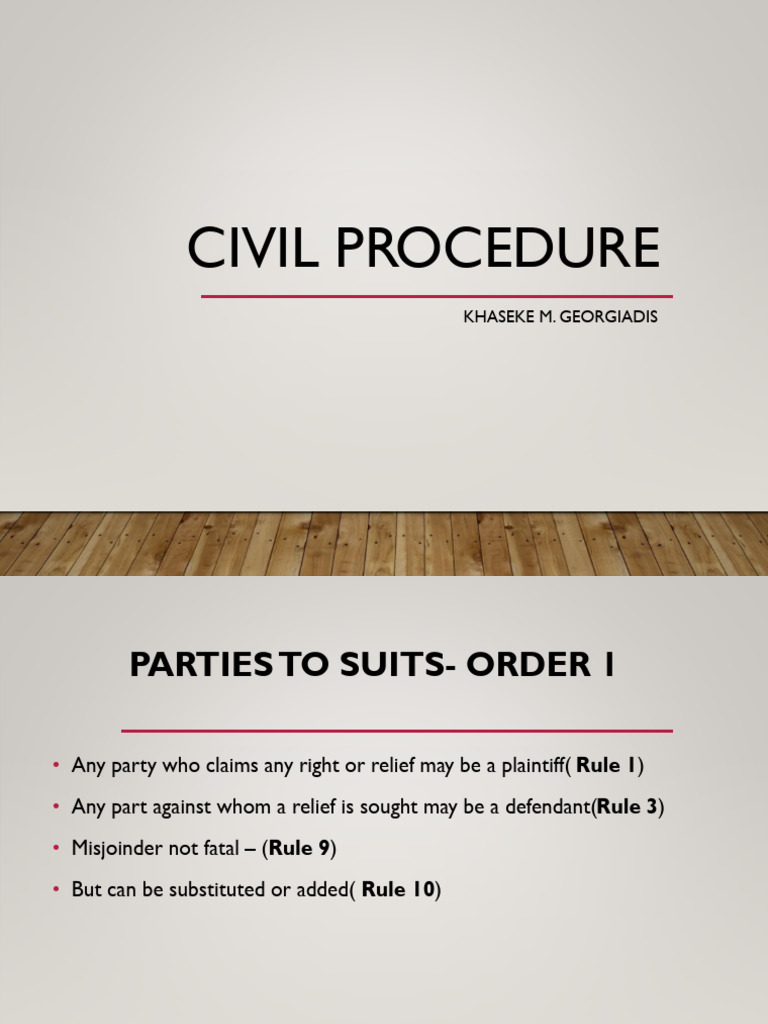 Civil Procedure Overview and Key Rules | PDF | Lawsuit | Damages