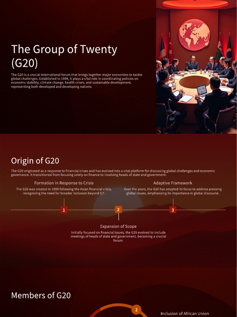 The Group of Twenty (G20) | PDF | Sustainability | Economies