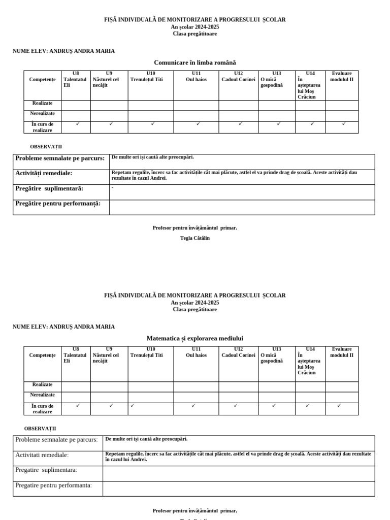 Fisa Modul 2 | PDF