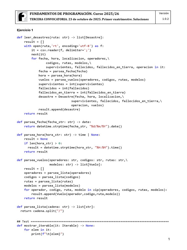Soluciones Curso Programación 2025/26 | PDF | Ingeniería de software ...