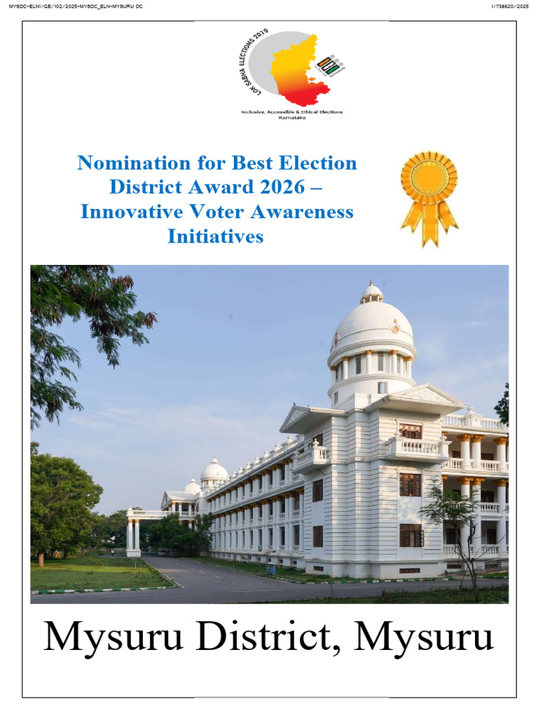 Mysuru's Innovative Voter Awareness 2024 | PDF | Elections | Political ...