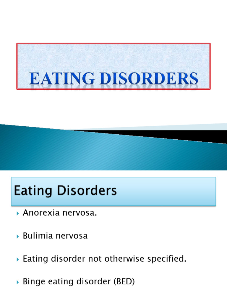 Overview of Eating Disorders and Risks | PDF | Eating Disorder | Disability