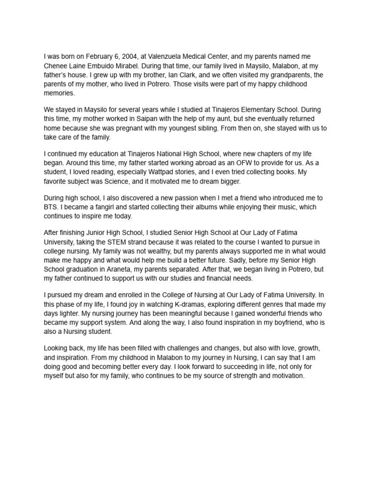 Autobiography | PDF