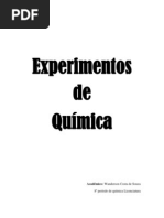 Apostila de experimentos de química