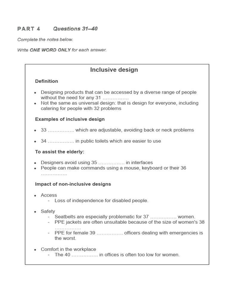 Understanding Inclusive Design Principles | PDF
