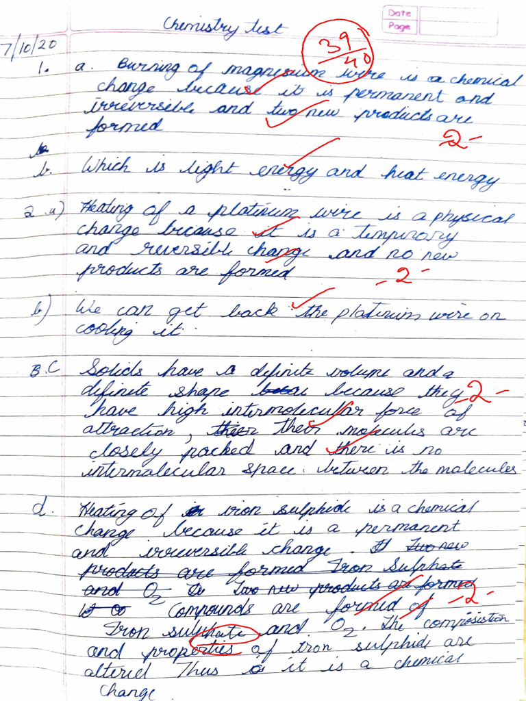 Rohan Thomas 7B Chem Paper | PDF