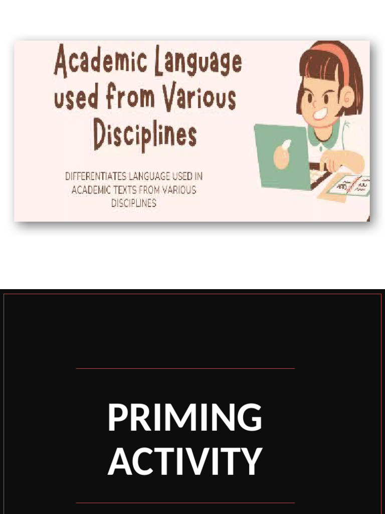 Language Use in Academic Discipline | PDF