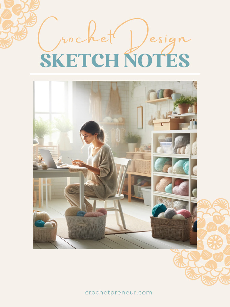 Crochet Design Sketch Notes | PDF | Crochet | Weaving