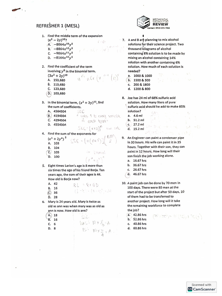 Refresher 1 Mesl | PDF