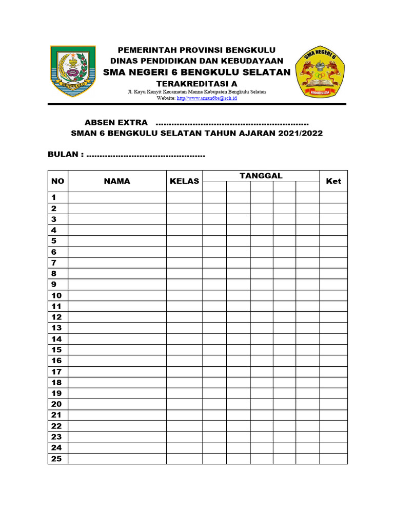 Absen Ekstra | PDF