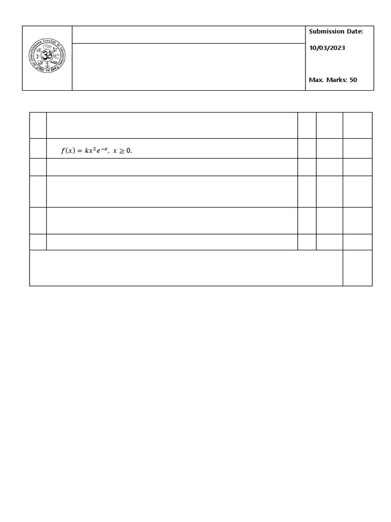 PQT Assignment 1 MA18453 | PDF