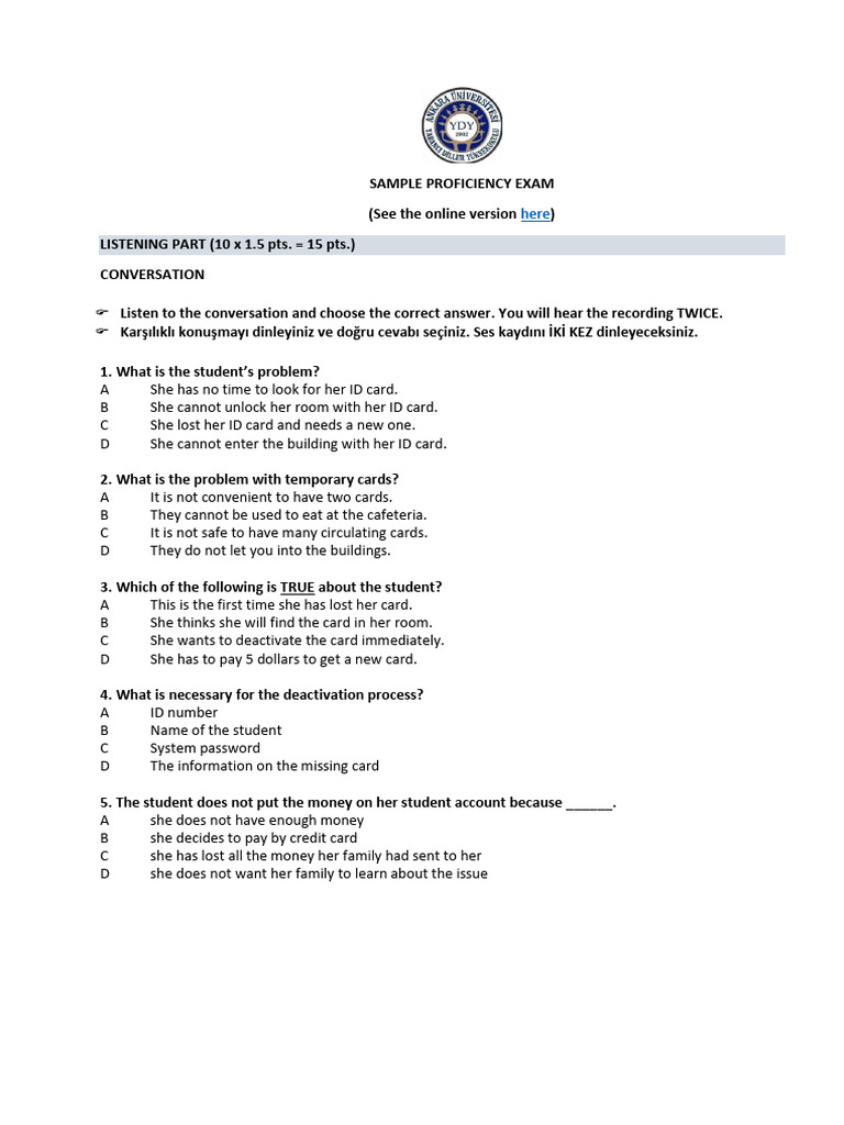 Sample Proficiency Exam 2020 2021 SON | PDF | Intelligence Quotient ...