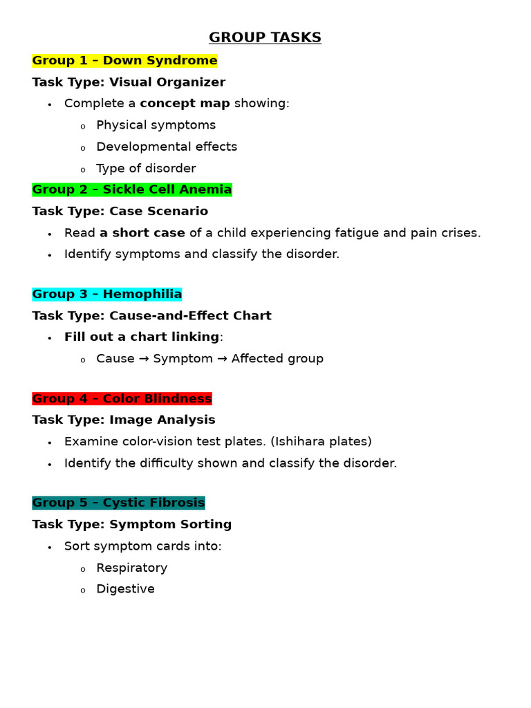 Group Tasks Pt2 | PDF