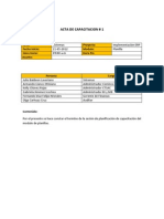 Acta de Capacitacion