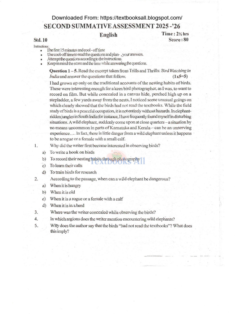 English Summative Assessment Guide | PDF