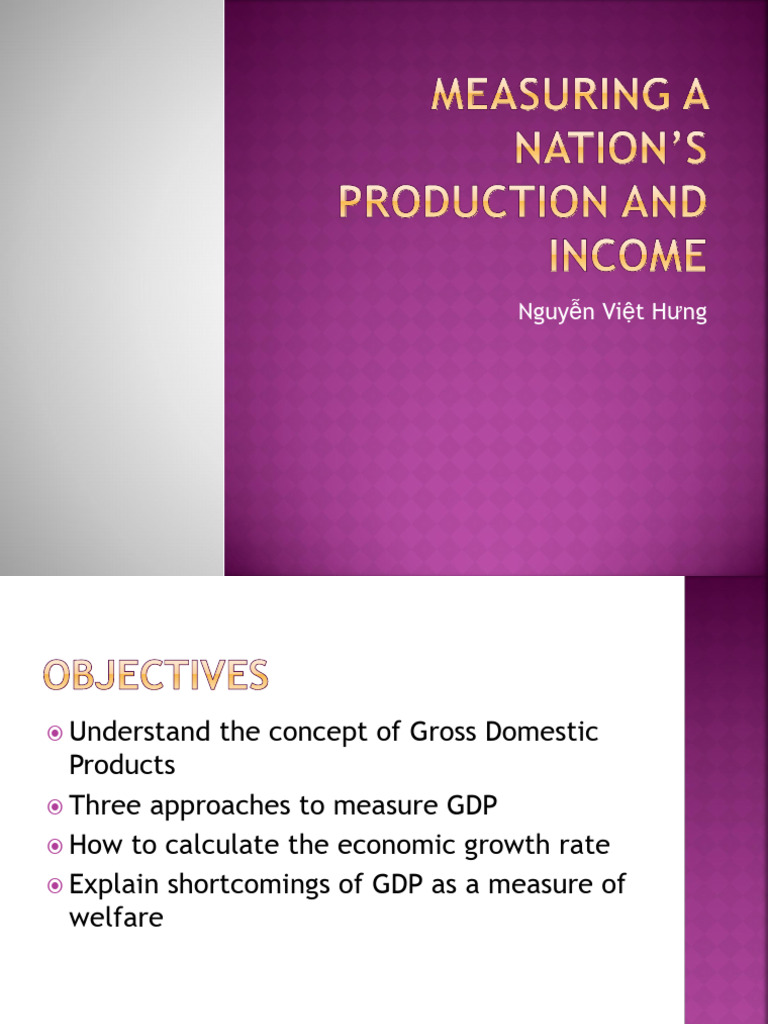 2 - Measuring A Nation's Production and Income | PDF | Gross Domestic ...