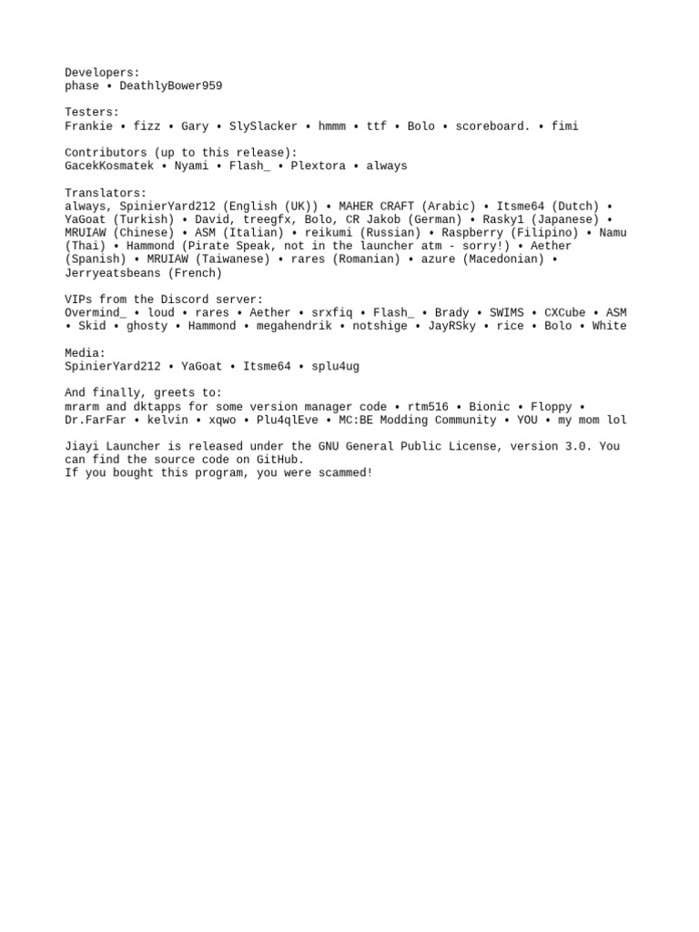 Credits | PDF