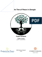 Planting The Tree of Peace in Georgia: Project Schedule