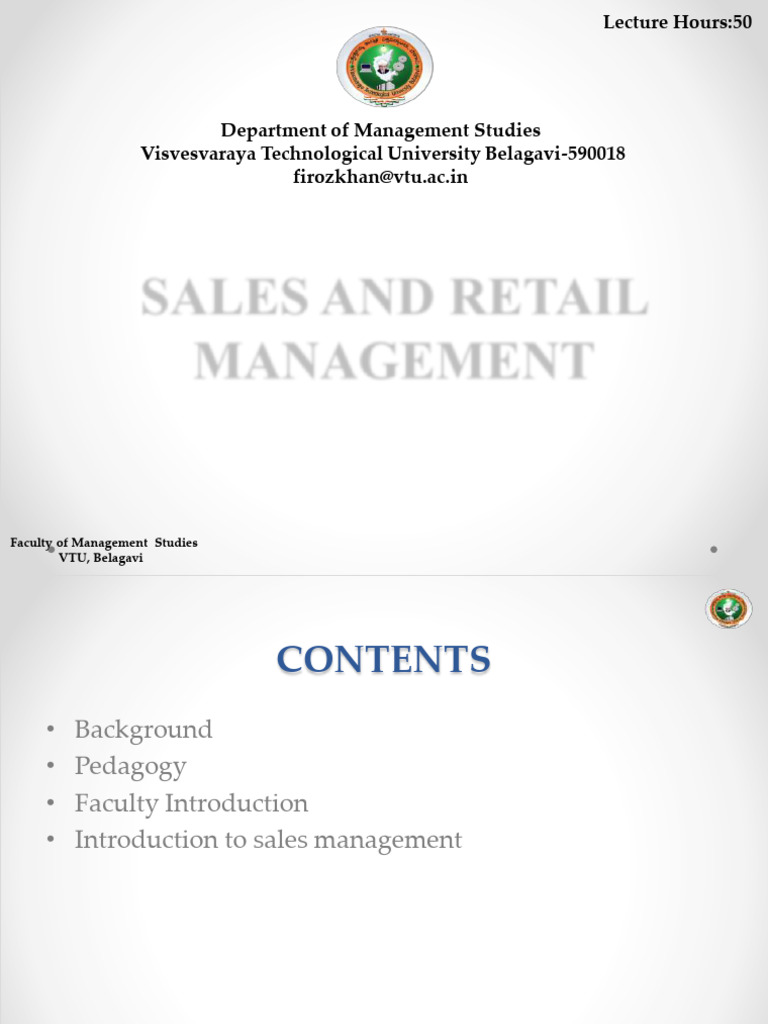 Sales and Retail Management Overview | PDF | Sales | Conflict (Process)