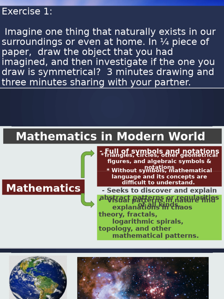 Patterns and Symmetry in Nature | PDF | Pattern | Mathematics