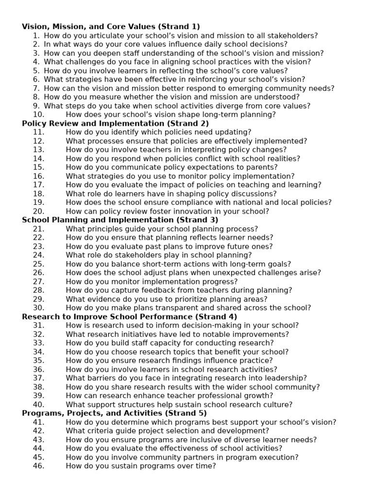 Domain 1 Open Ended | PDF | Strategic Leadership | Leadership