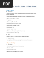 AQA GCSE Physics Paper 1 Topics List | PDF | Radiation | Heat Capacity